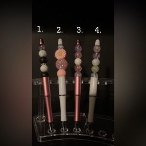 Writing pen Artisian Silicone Beaded Handcrafted